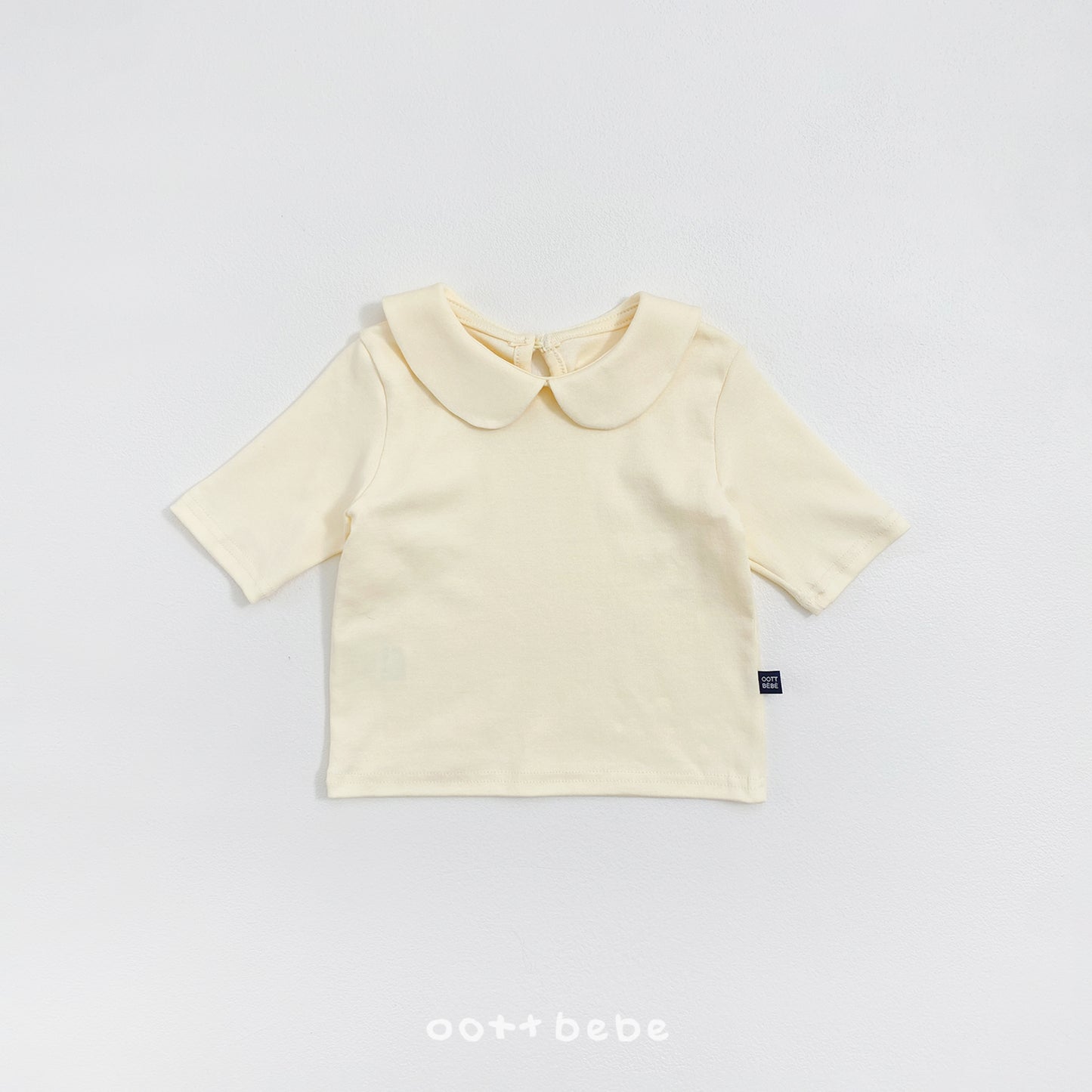 韓國童裝 26SS | OT02 6/4 sleeve Collar Tee (75-120cm)
