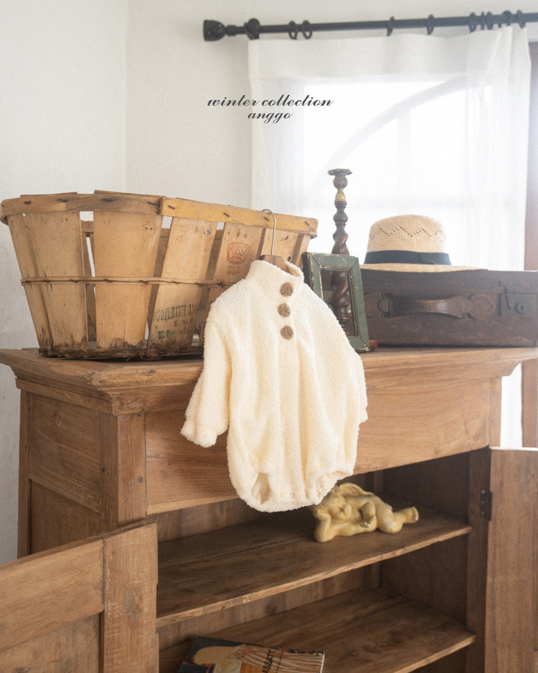 \限時預購/ 韓國童裝  AG25211 Whipped Cream Romper