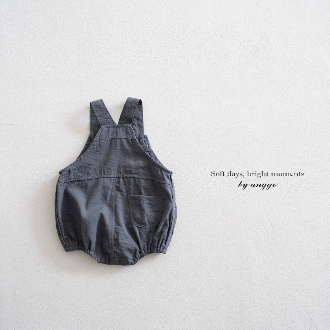 韓國童裝 26夏| AG35 (bebe) Muffin Overall Romper (3-12m)