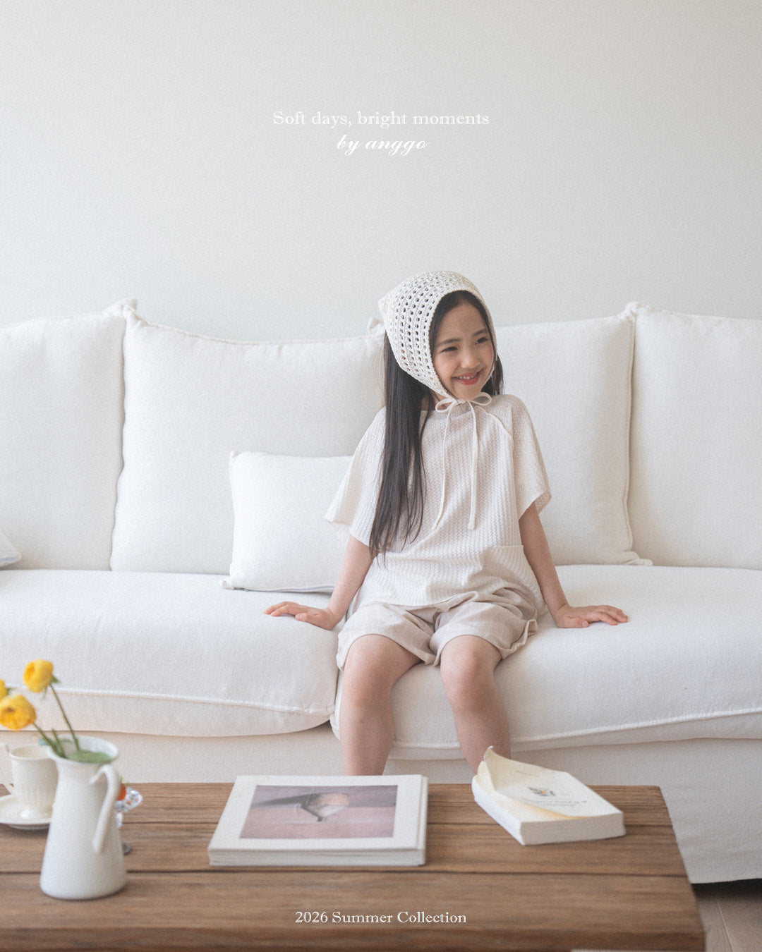 韓國童裝 26夏| AG03 Waffle T-shirt (80-120cm)