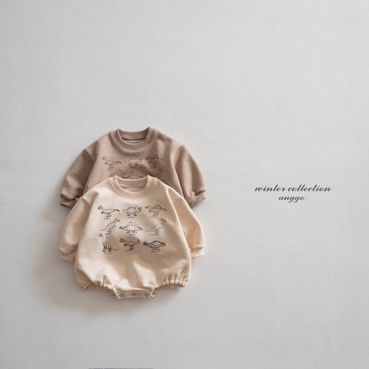 \限時預購/ 韓國童裝  AG25212 Winter Dino Romper