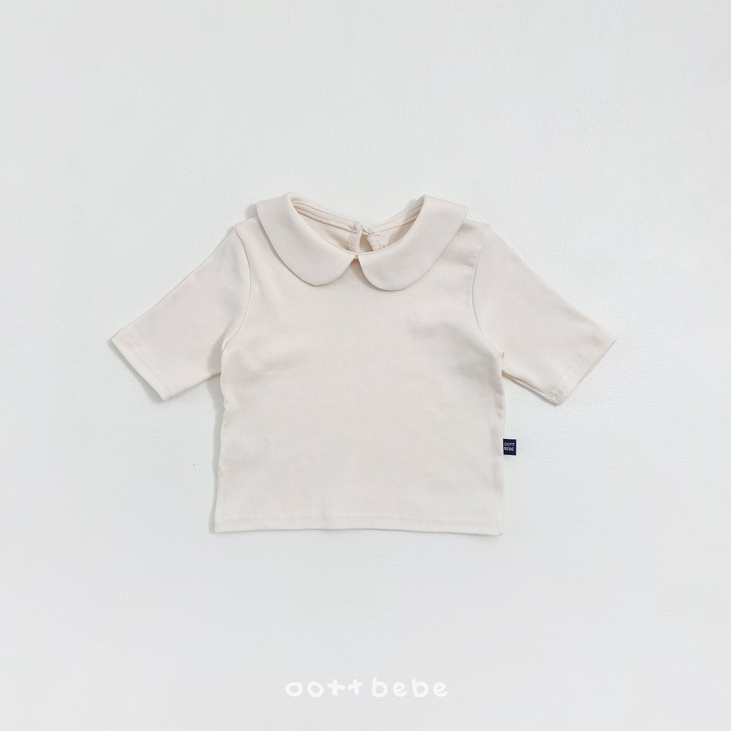 韓國童裝 26SS | OT02 6/4 sleeve Collar Tee (75-120cm)