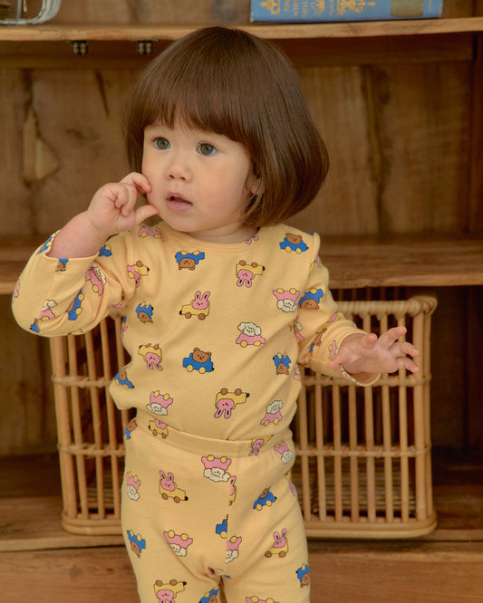 韓國童裝 26SS | OT02 Picnic Kids Top and Bottom Set (75-120cm)