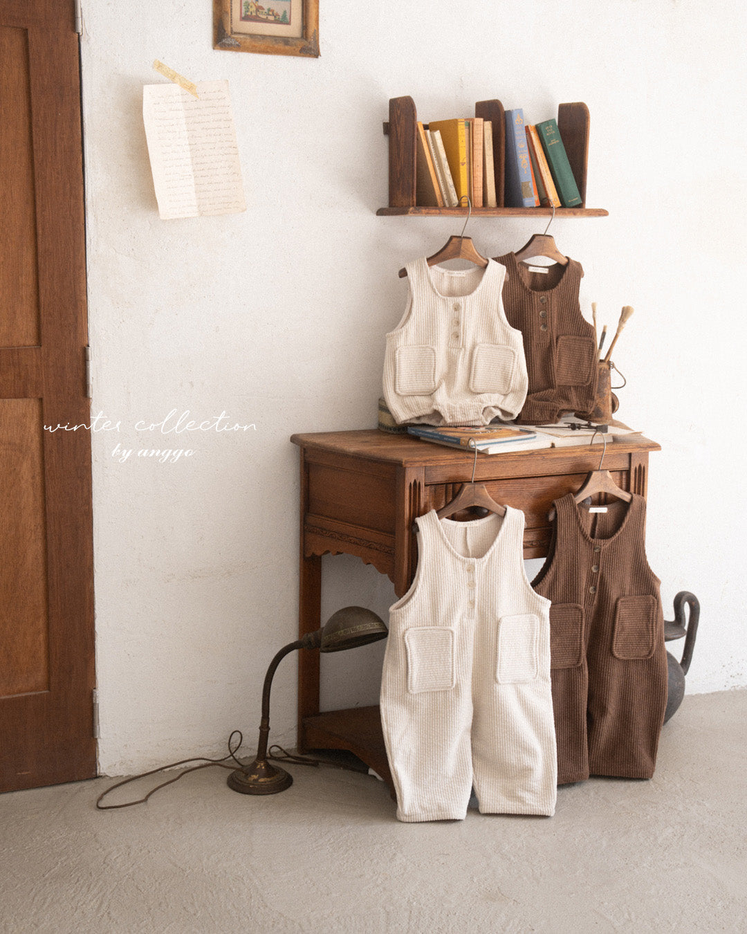 \限時預購/ 韓國童裝  AG25213 Pocky Overall Romper