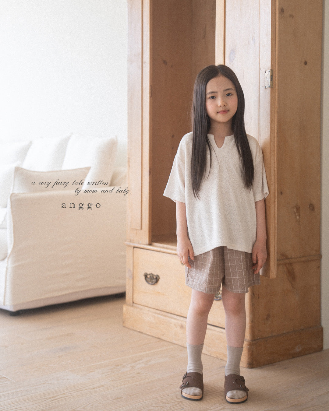 韓國童裝 26夏| AG07 Scone T-shirt (80-120cm)