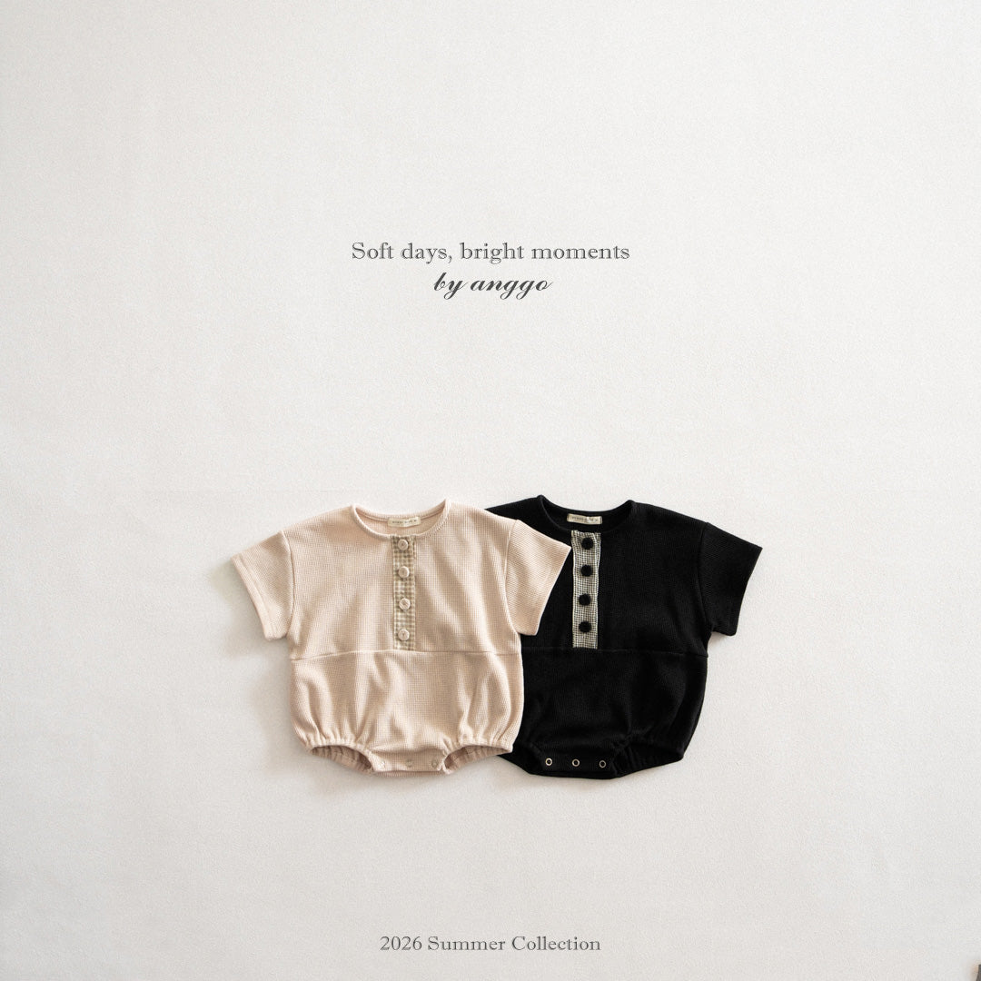 韓國童裝 26夏| AG32 (bebe) Cookie Romper (3-12m)
