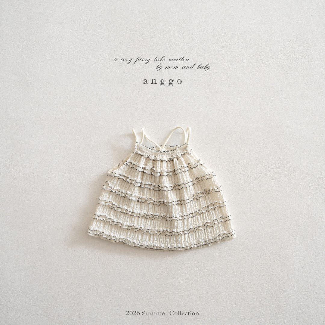 韓國童裝 26夏| AG11 Cake Sleeveless shirt (80-120cm)