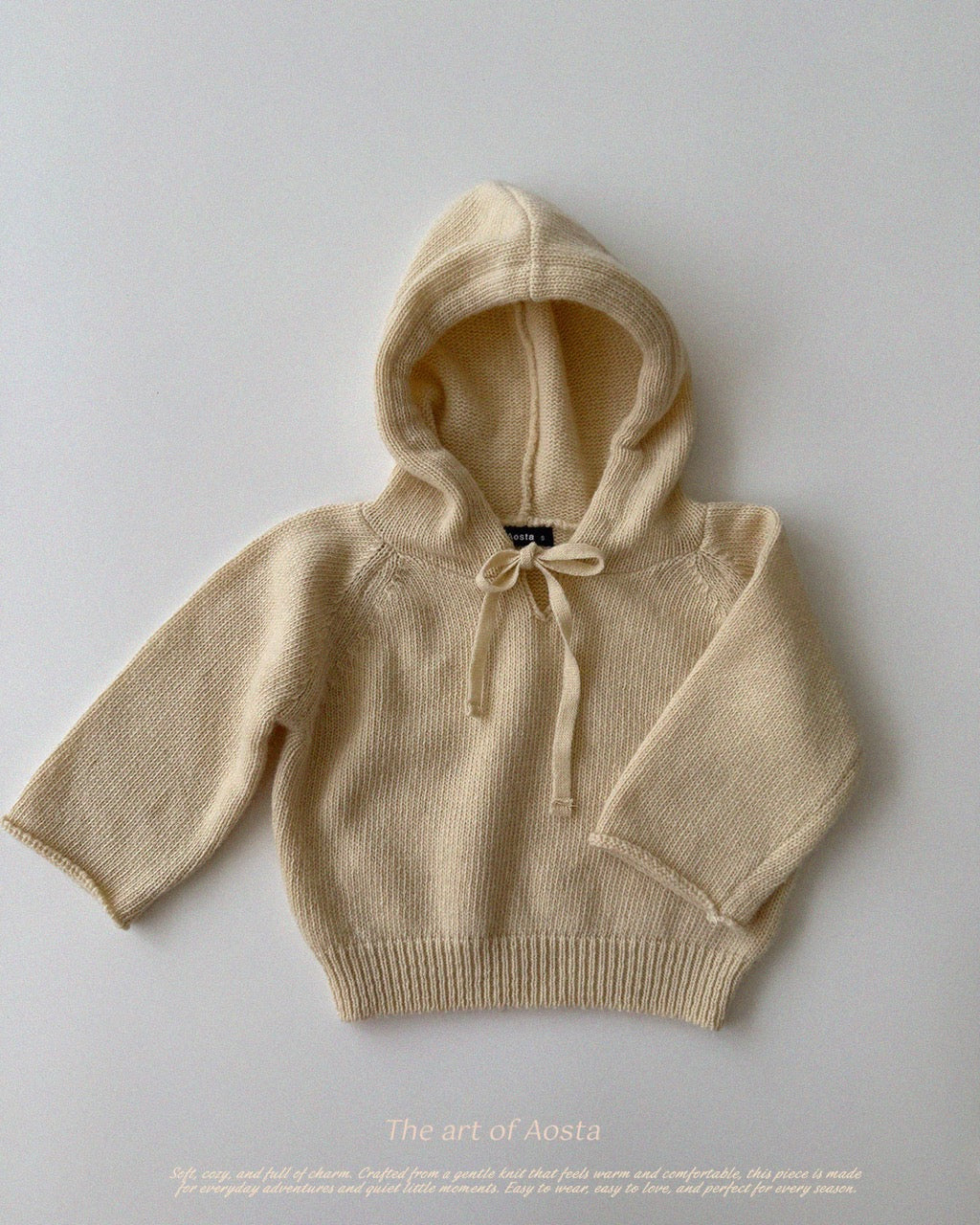韓國童裝 26秋| AO10 Knit Cookie Hoodie 連帽衫 (70-110)