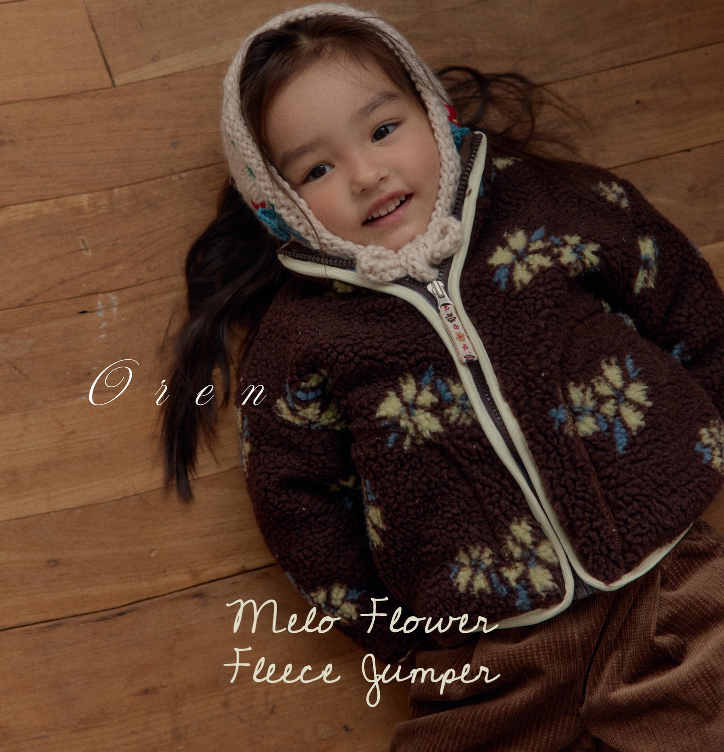 韓國童裝 25秋冬 | OR25407 Melo Flower Dumble Jumper