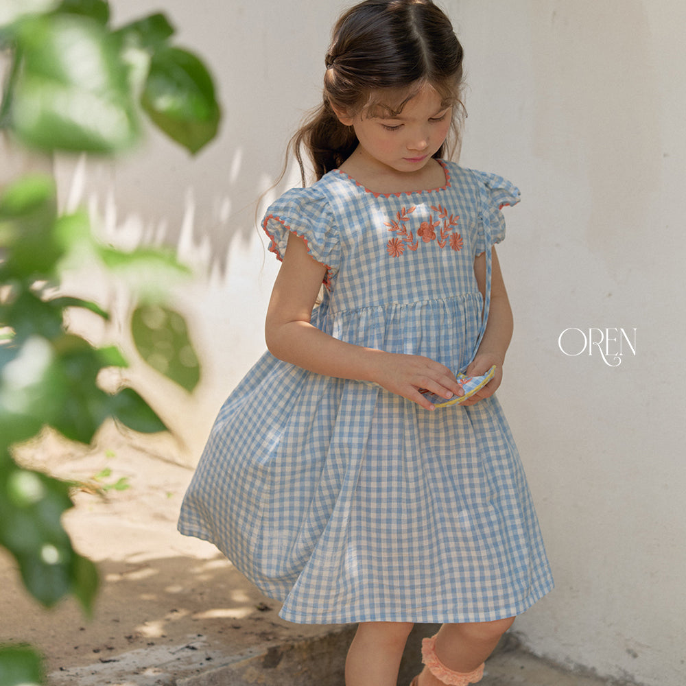 韓國童裝 26夏| OR70 Solar Mellow Dress 索拉柔美洋裝 (90-120) **不連包包