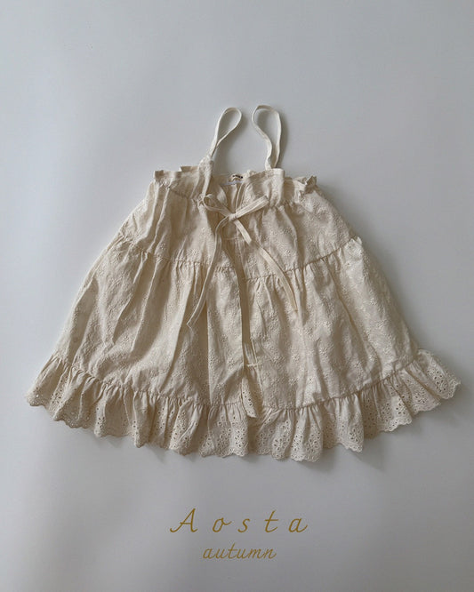 韓國童裝 26秋| AO24 Lace Cotton Open Dress 連身裙 (FREE)
