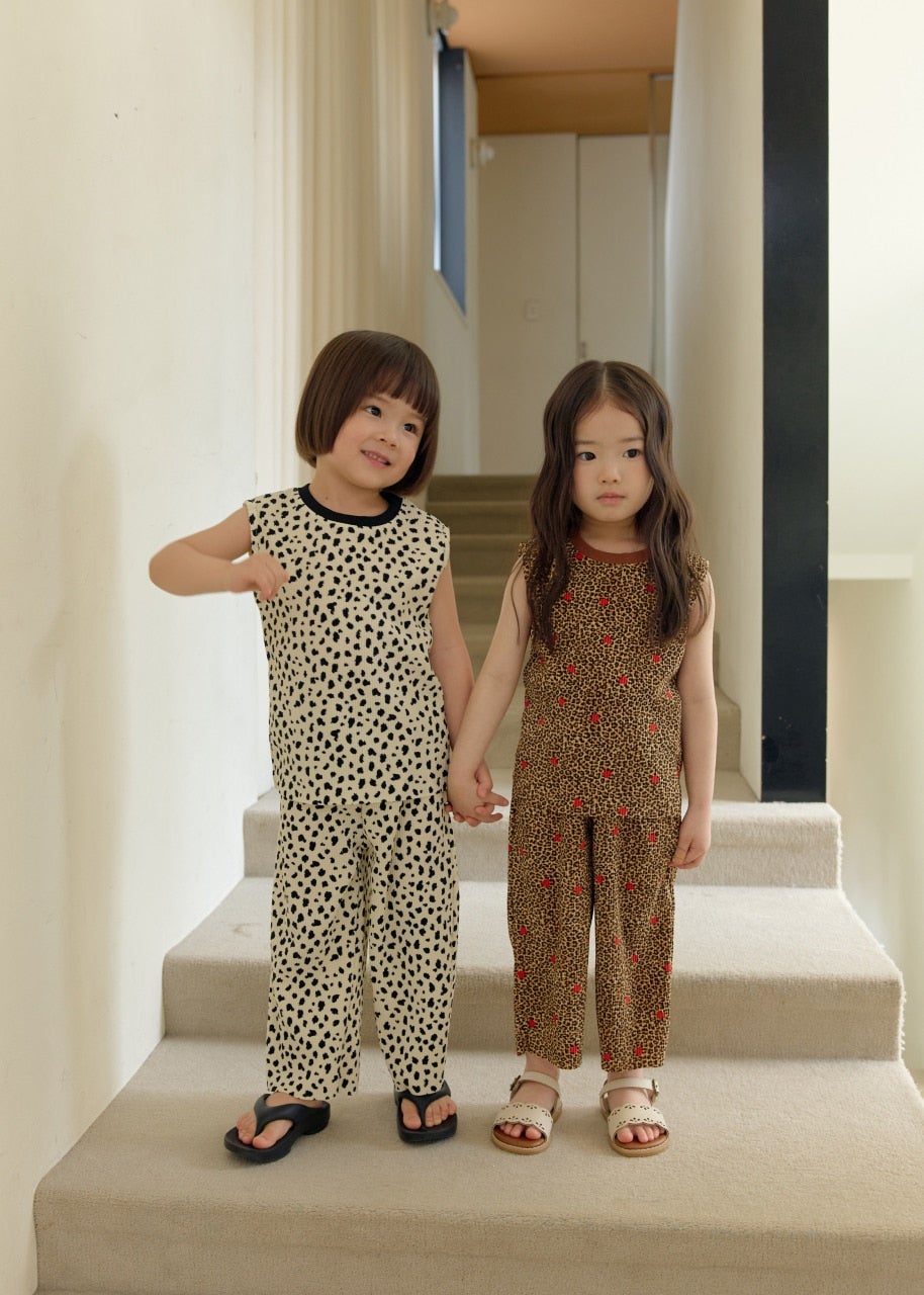 韓國童裝 26夏| DD04 Color Block Pleats Set (75-140cm)