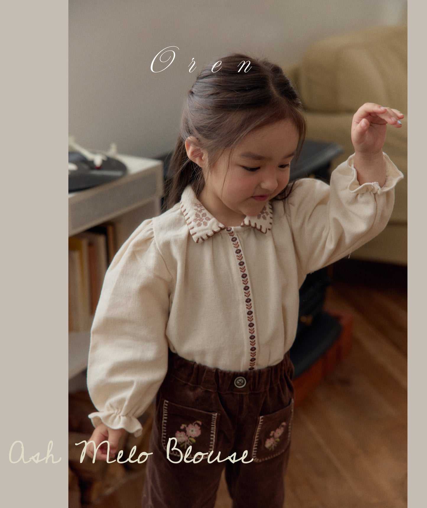 韓國童裝 25秋冬 | OR25411 Ash Melo Blouse