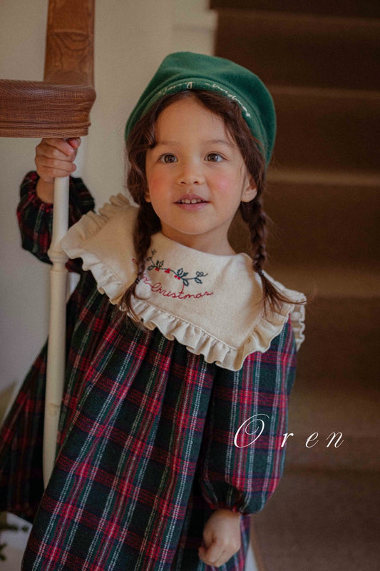 韓國童裝 25秋冬 | OR25505 聖誕款 Eve Check Kids OPS