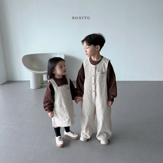 韓國童裝 25秋| BT25335 BONITO OVERALL (70-125CM)
