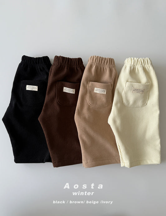韓國童裝 25秋冬 | AO25401 Corduroy pants