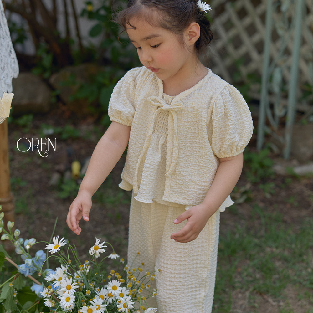 韓國童裝 26夏| OR73 (Kids) Vienna 3-piece Set (童)維也納3件套裝 (90-120)