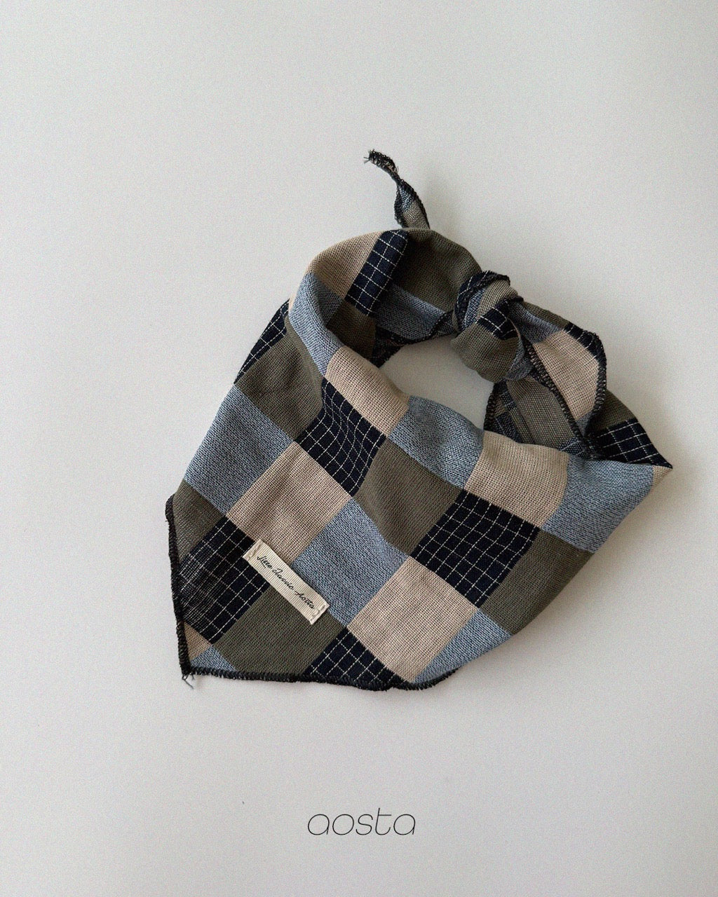 韓國童裝 26秋| AO66 Patchwork Scarf 圍巾 (FREE)