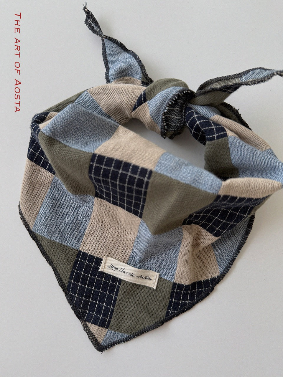 韓國童裝 26秋| AO66 Patchwork Scarf 圍巾 (FREE)