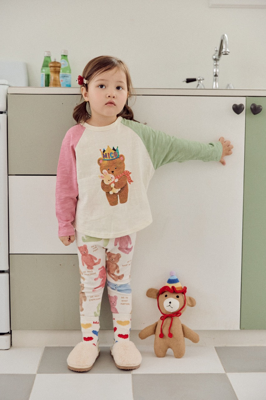 韓國童裝 26秋| MI14 Bears Tee 上衣