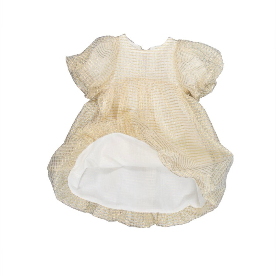 韓國童裝 26夏| LU08 Golden Balloon Dress | Golden 燈籠洋裝 (80-130)