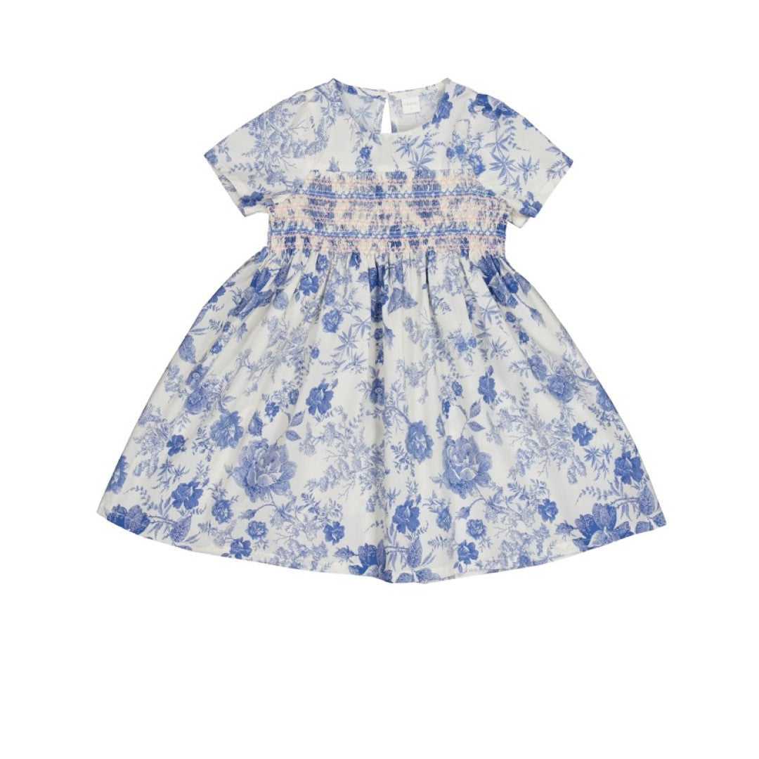 韓國童裝 26夏| LU04 DN Smock Dress | DN 抓皺洋裝 (80-130)