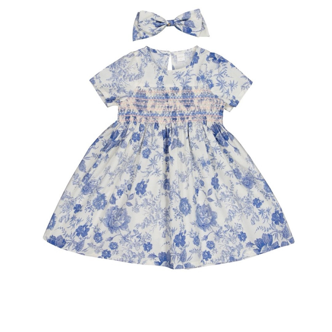韓國童裝 26夏| LU04 DN Smock Dress | DN 抓皺洋裝 (80-130)