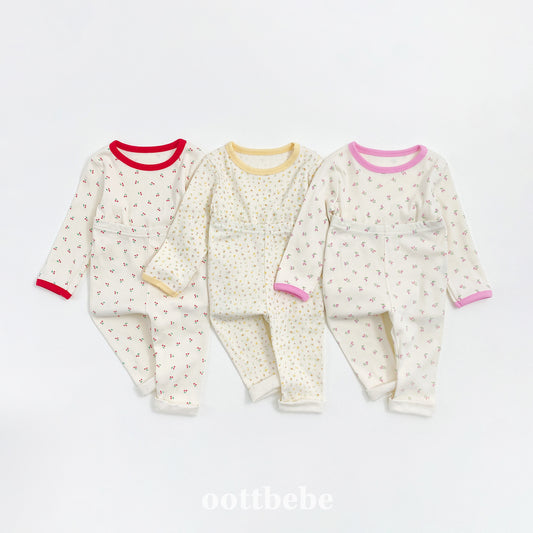 韓國童裝 | OT25341 Blossom Top and Bottom Set