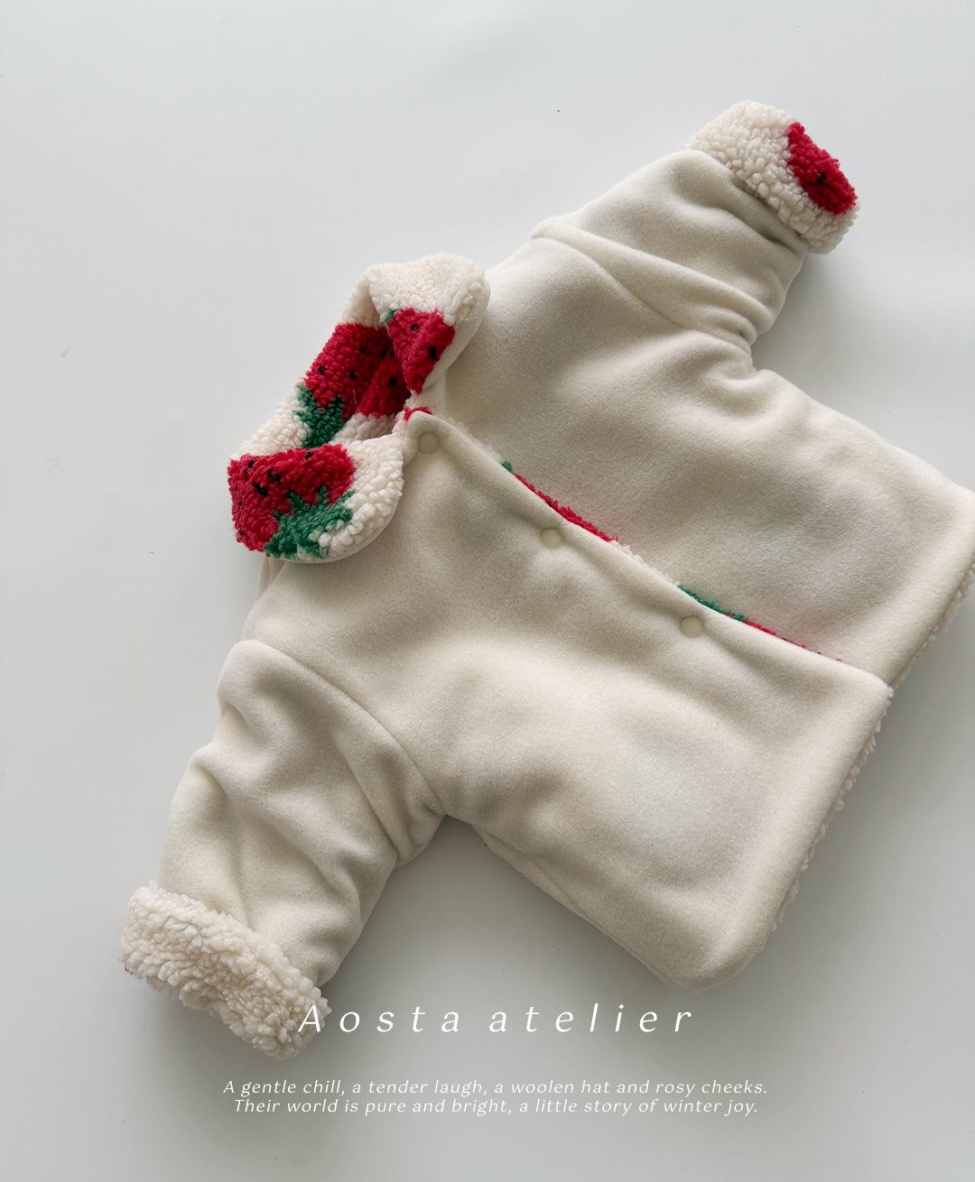 韓國童裝 25秋冬 | AO25420 Strawberry 2-way Jacket