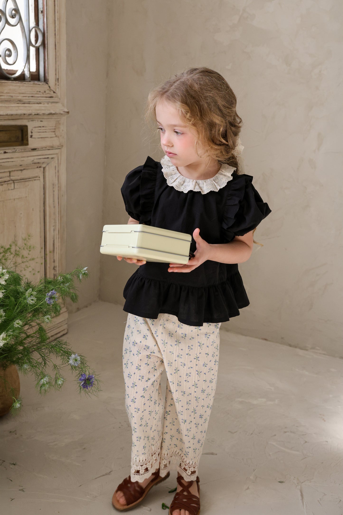 韓國童裝 26夏| FU01 Rennes Blouse 蕾絲襯衫 (90-140cm)