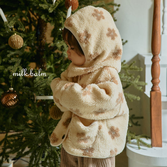 韓國童裝 25秋冬 | MK25405 Flower Jacket (帽子不連)