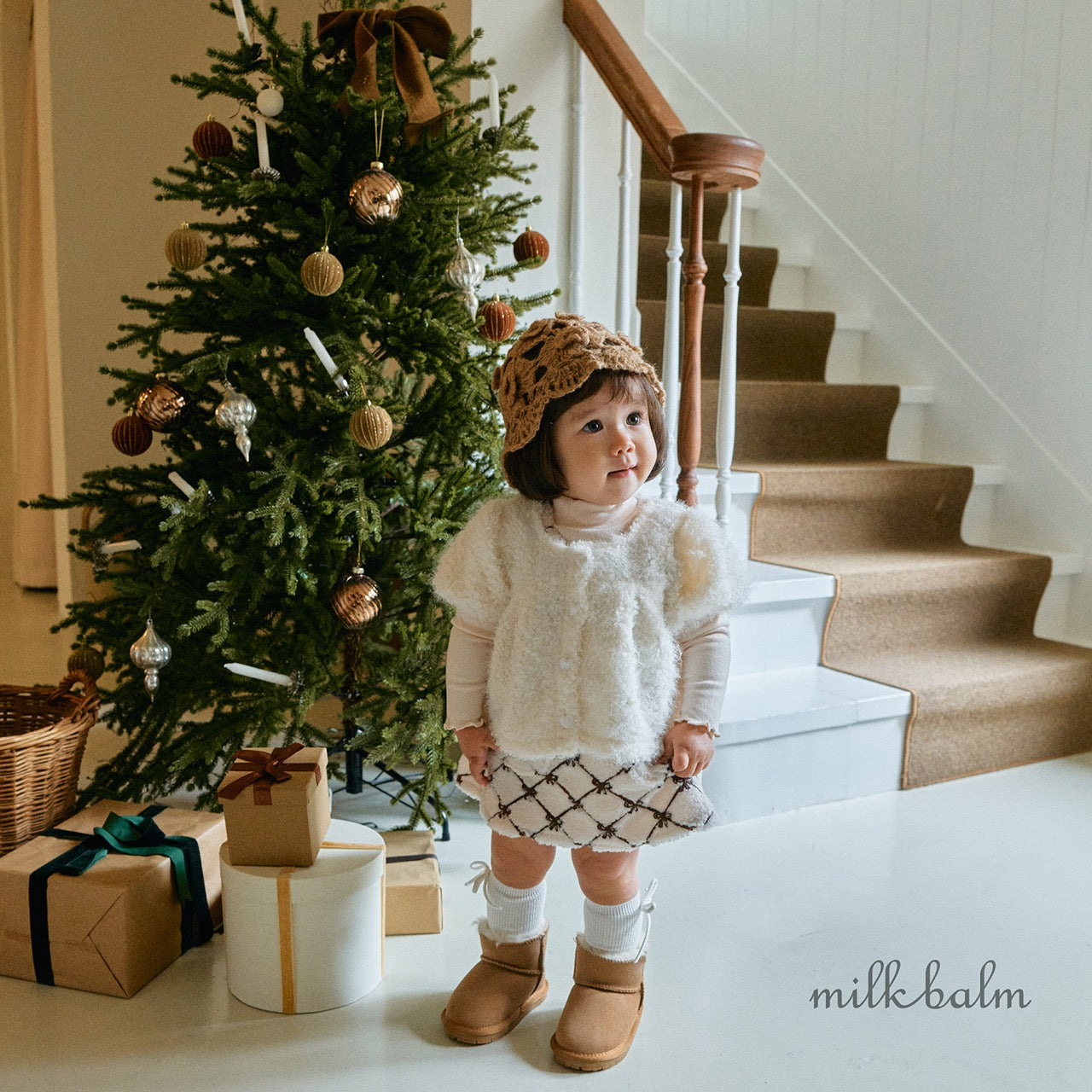 韓國童裝 25秋冬 | MK25404 Ribbon OPS