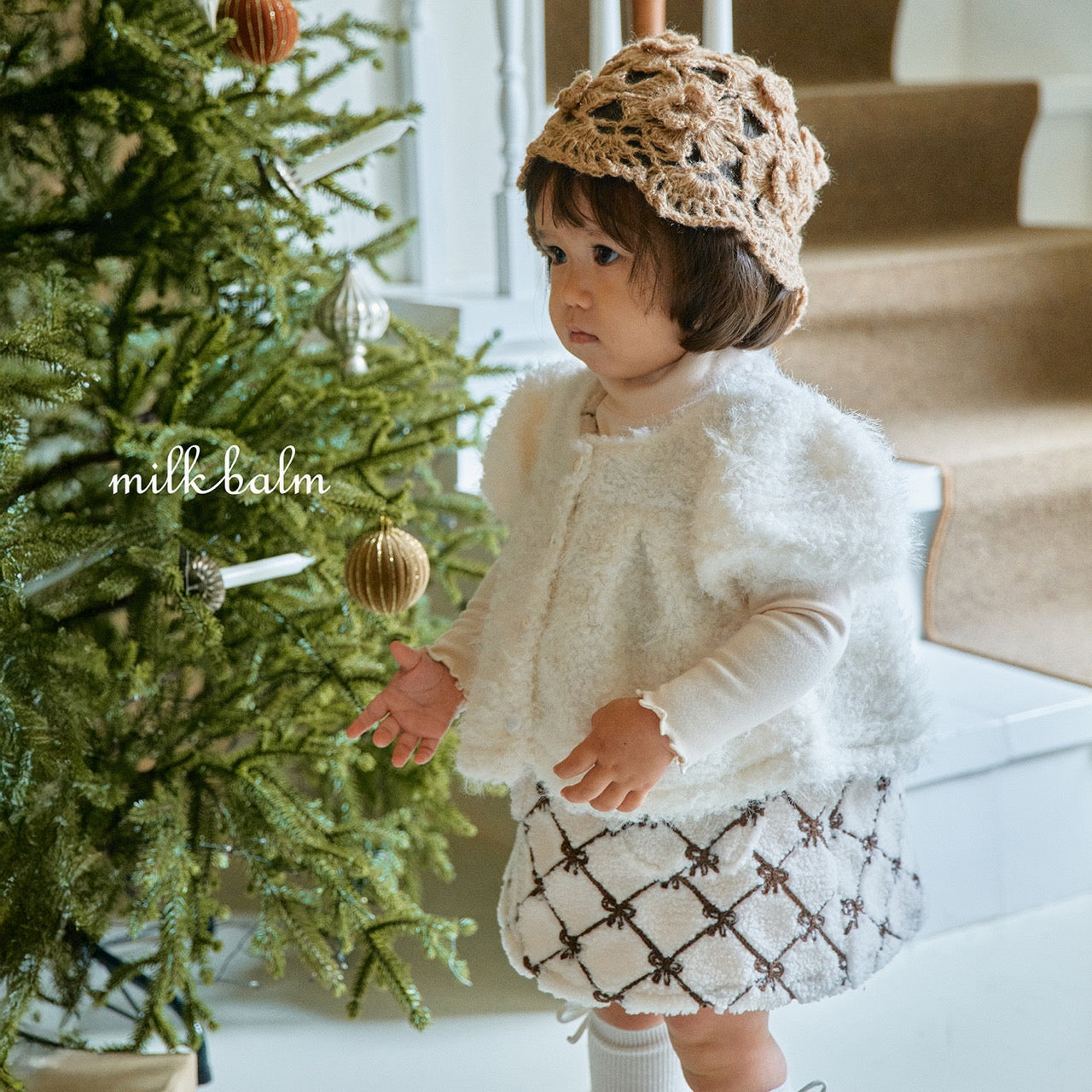 韓國童裝 25秋冬 | MK25404 Ribbon OPS