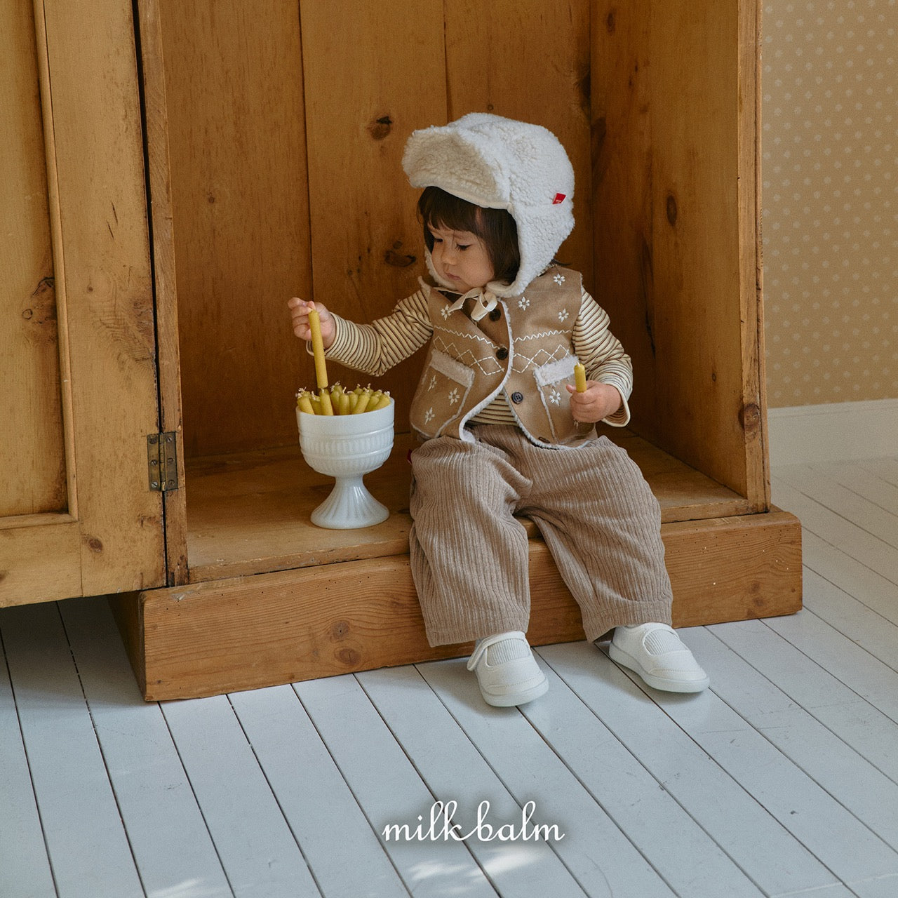 韓國童裝 25秋冬 | MK25421 Snow Winter Vest 親子裝