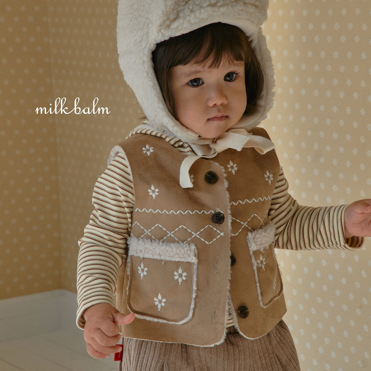 韓國童裝 25秋冬 | MK25421 Snow Winter Vest 親子裝
