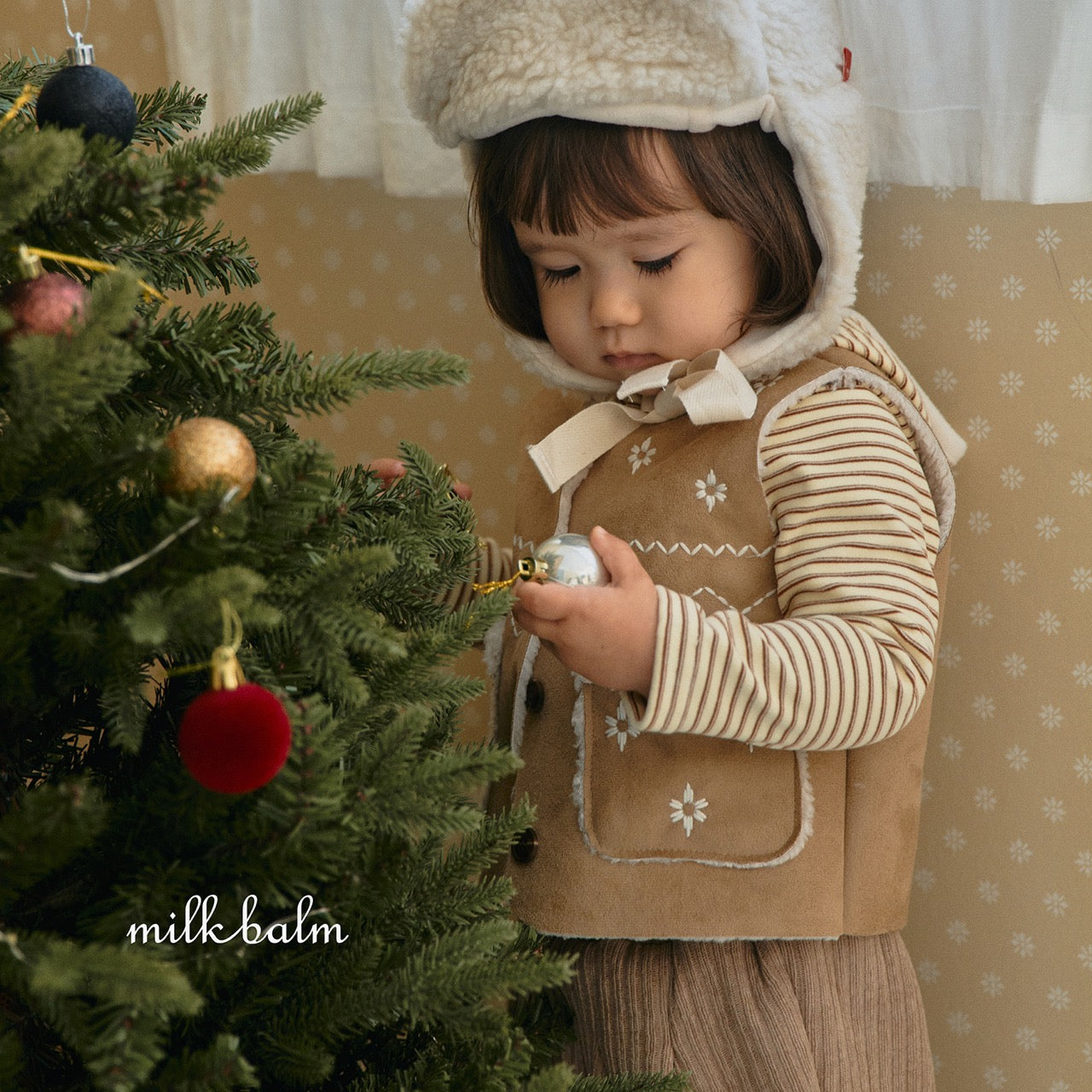 韓國童裝 25秋冬 | MK25421 Snow Winter Vest 親子裝