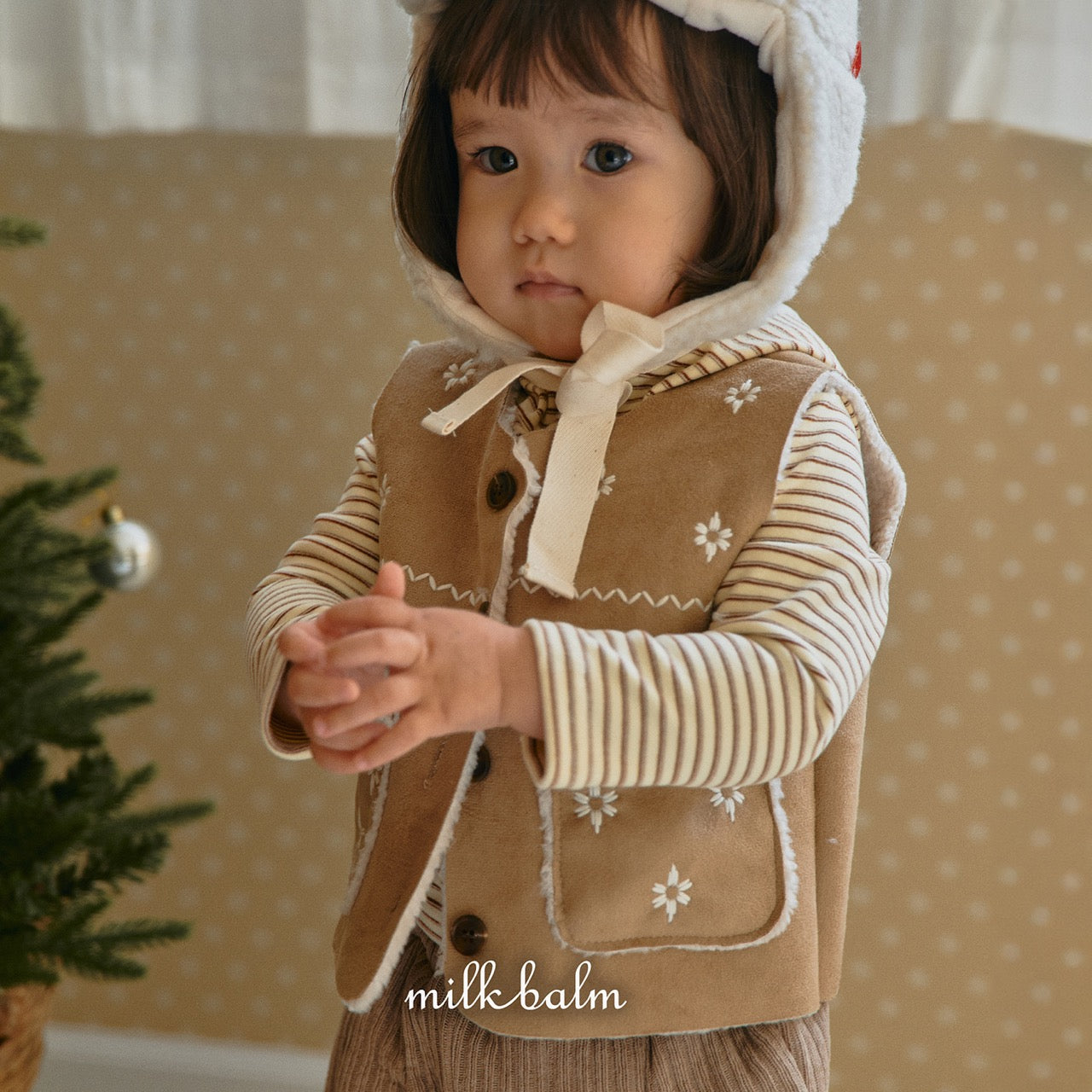 韓國童裝 25秋冬 | MK25421 Snow Winter Vest 親子裝