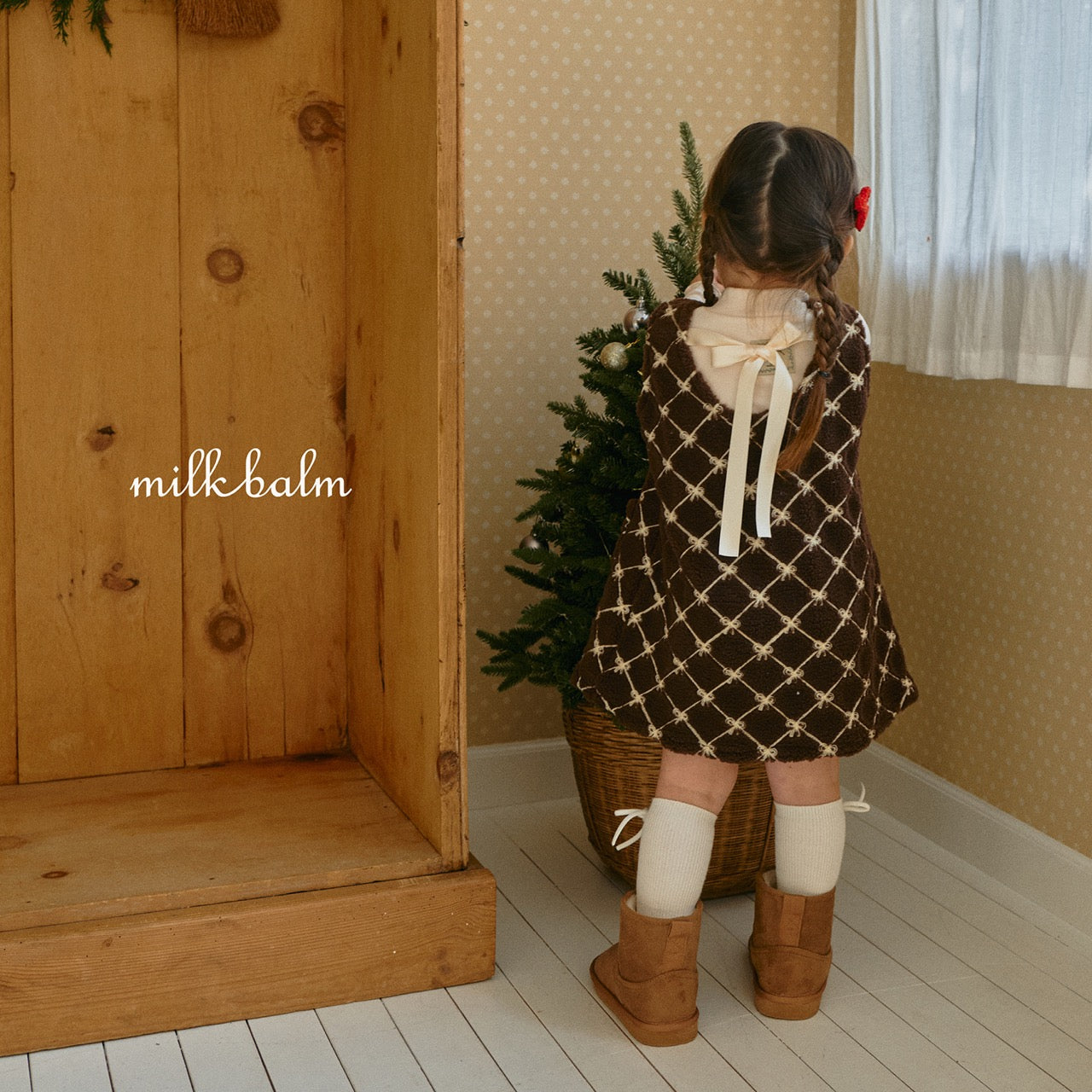 韓國童裝 25秋冬 | MK25404 Ribbon OPS