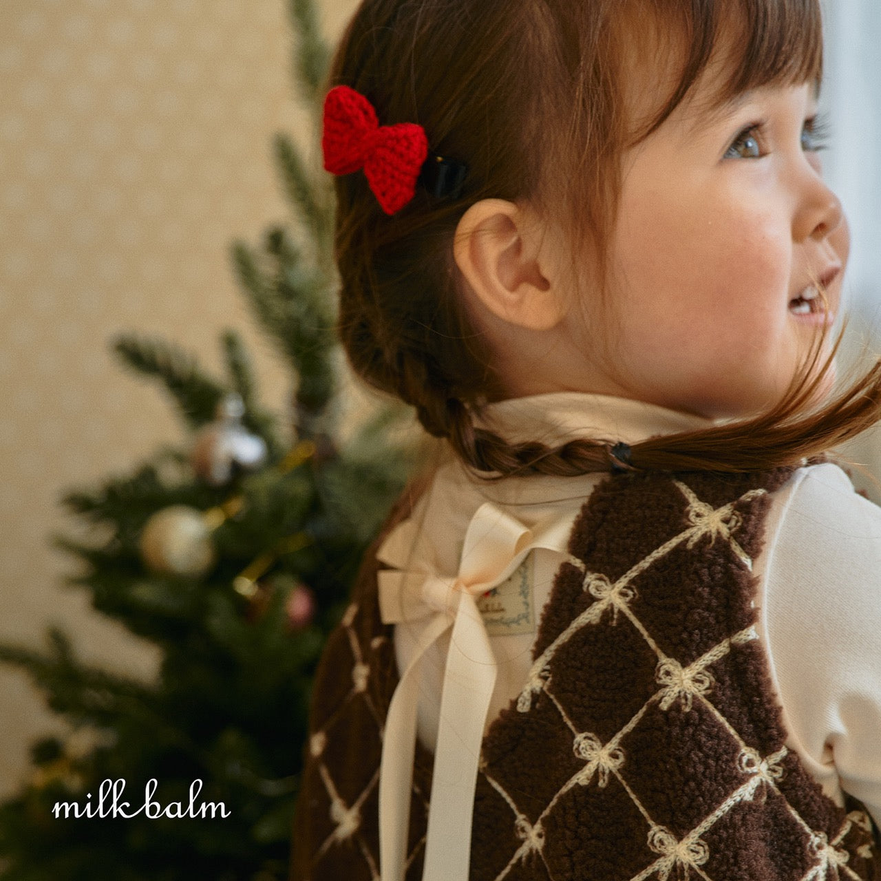 韓國童裝 25秋冬 | MK25404 Ribbon OPS