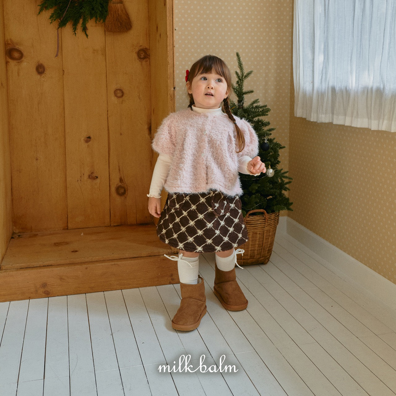 韓國童裝 25秋冬 | MK25404 Ribbon OPS