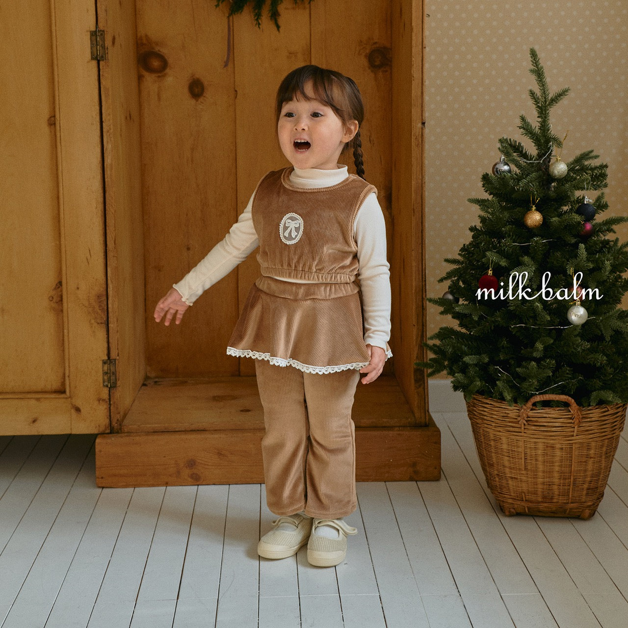 韓國童裝 25秋冬 | MK25412 Skirt Bootcut