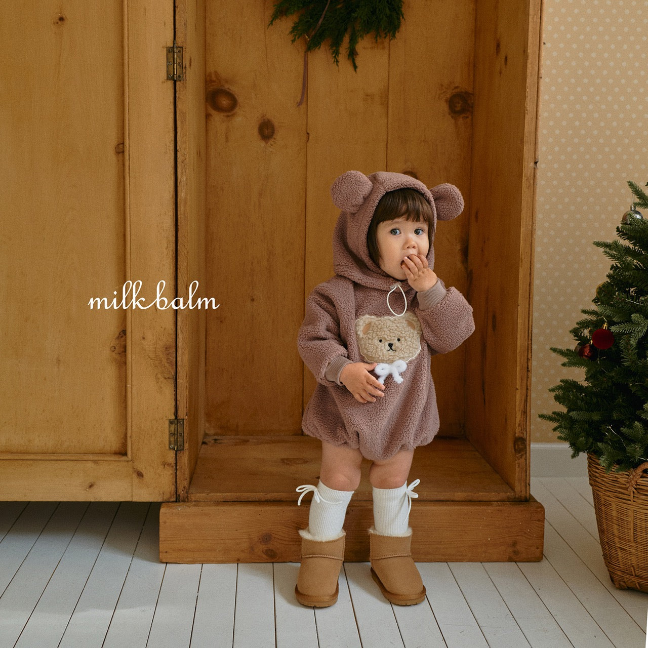 韓國童裝 25秋冬 | MK25416 Bear Bear Baby Suit