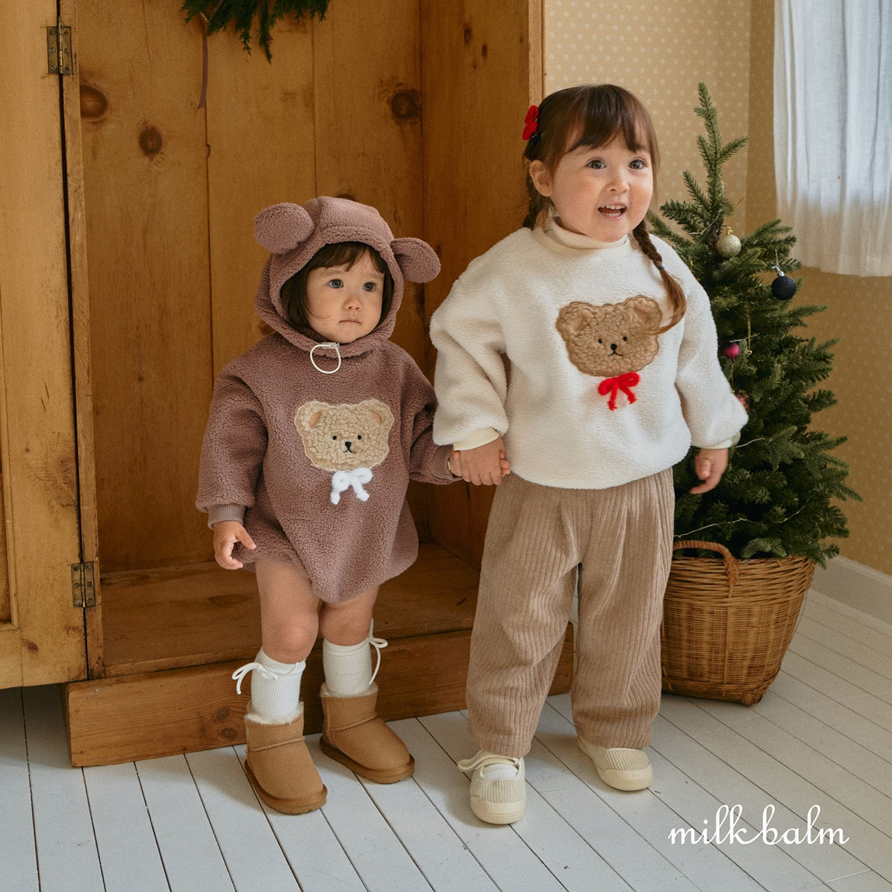 韓國童裝 25秋冬 | MK25416 Bear Bear Baby Suit