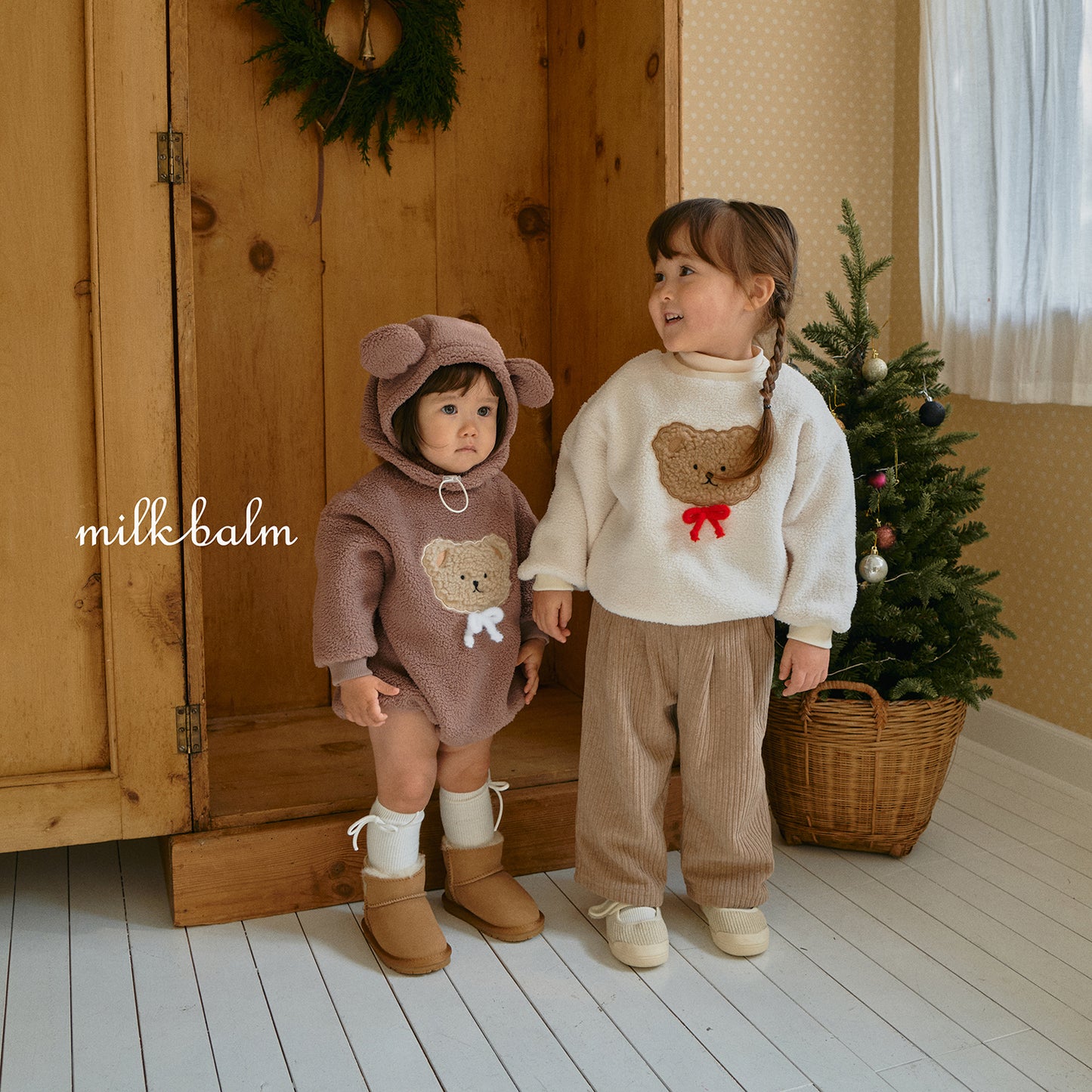 韓國童裝 25秋冬 | MK25417 Bear Bear MTM