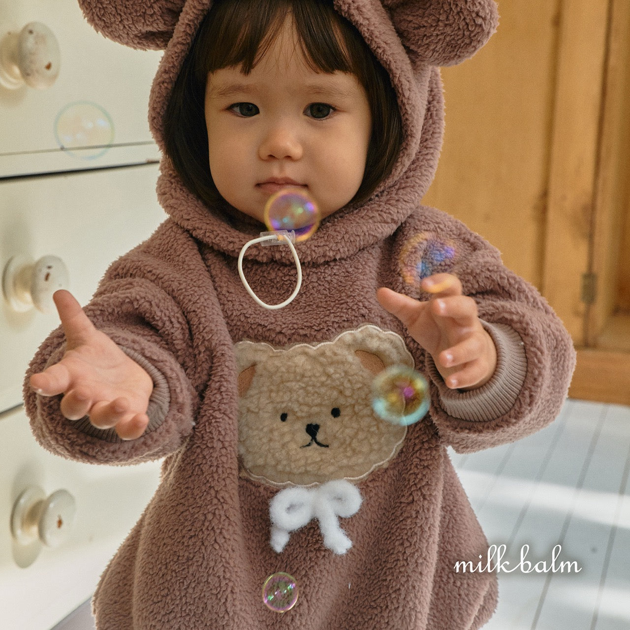 韓國童裝 25秋冬 | MK25416 Bear Bear Baby Suit