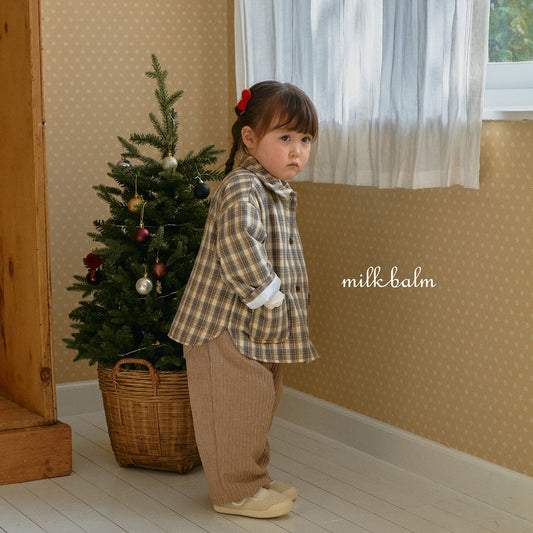 韓國童裝 25秋冬 | MK25419 Check Shirt