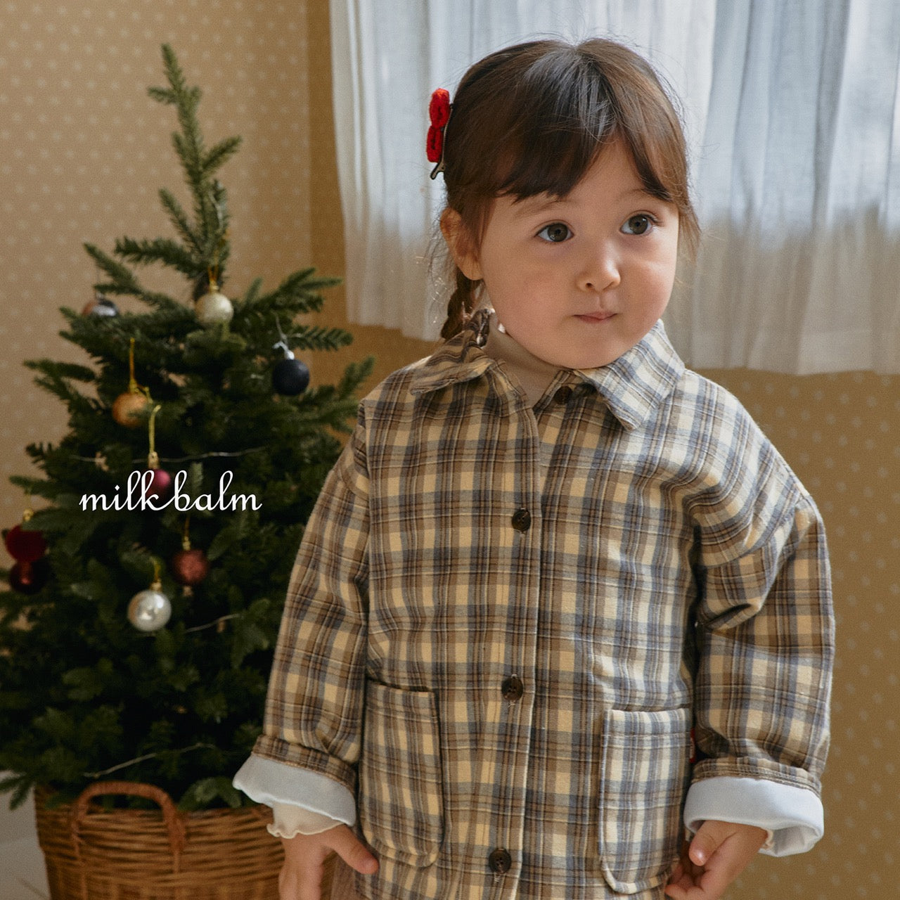 韓國童裝 25秋冬 | MK25419 Check Shirt