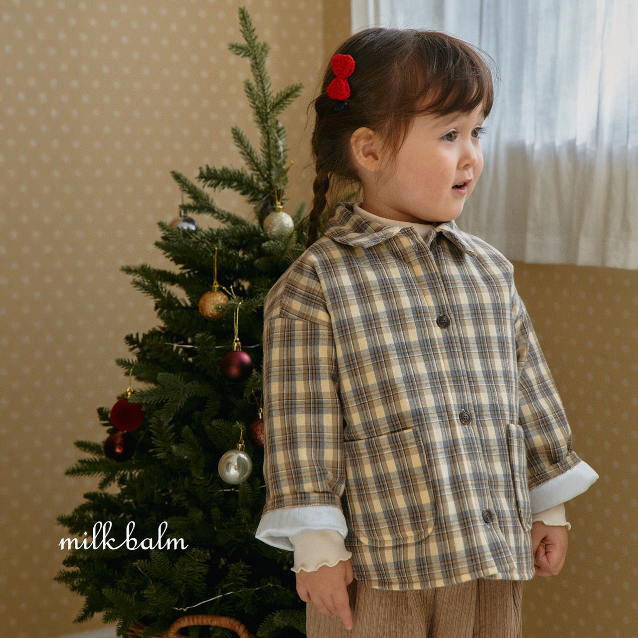 韓國童裝 25秋冬 | MK25419 Check Shirt