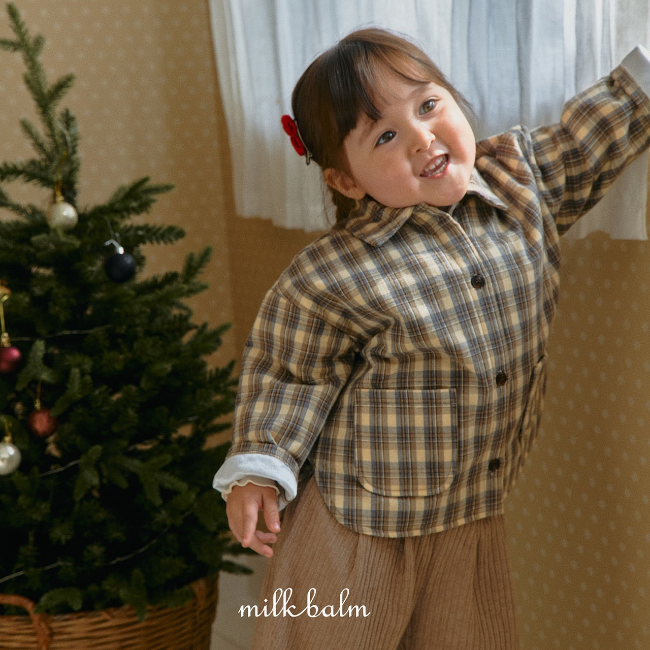 韓國童裝 25秋冬 | MK25419 Check Shirt