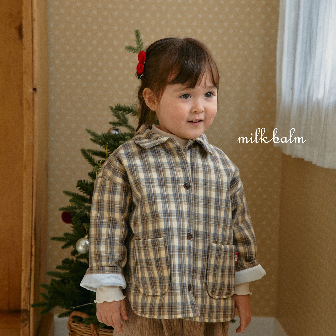 韓國童裝 25秋冬 | MK25419 Check Shirt